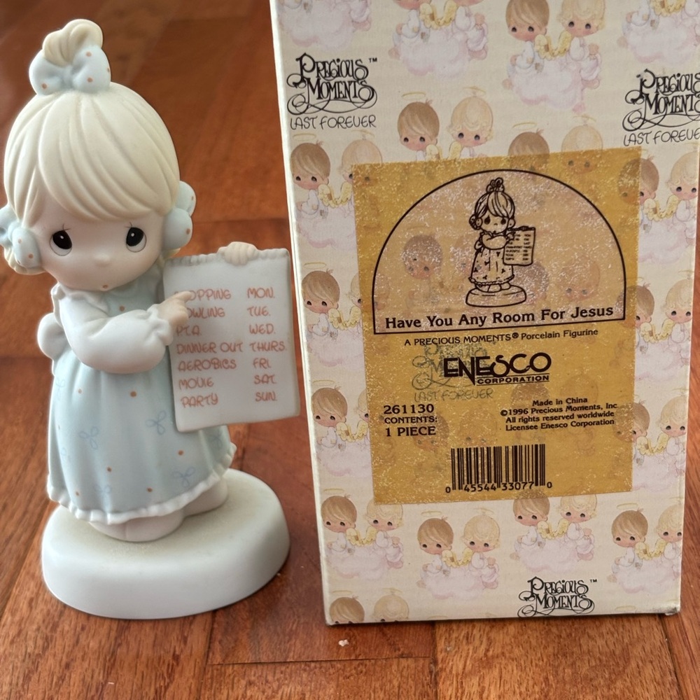 Precious Moments Figurine Have You any Room for Jesus